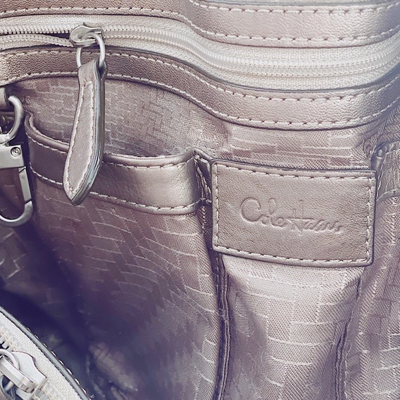 Cole Haan Genevieve Leather Saddle Tote Hand Bag - Picture 7 of 8